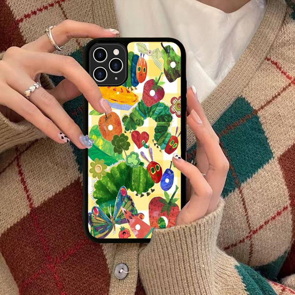 Очень голодная гусеница Для IPhone 17 16 15 14 13 Pro 12 11 Pro Max Жесткие Чехлы для Телефона из PC+TPU Задняя Крышка