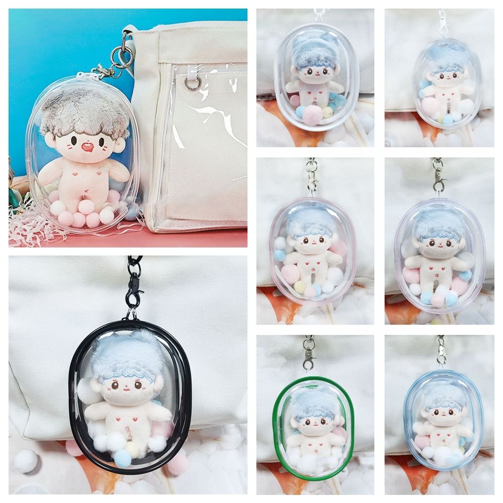 Transparent Doll Display Box Multicolor Storage Case Toy Clear Outdoor Bag