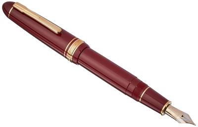 PLATINUM Платиновая перьевая ручка President Wine Red Medium Point PTB-20000P#10-3