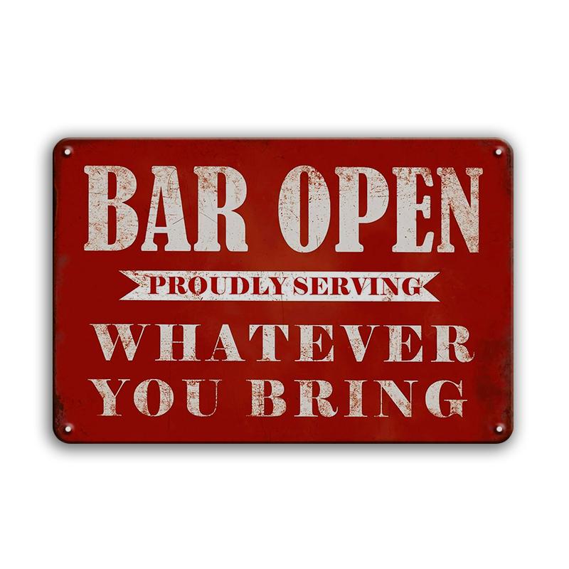 INEED Vintage Beer Metal Sign Poster Wall Decor Tin Sign Decorative Plate Iron Plaques Club Bar Home Man Cave Retro Decor