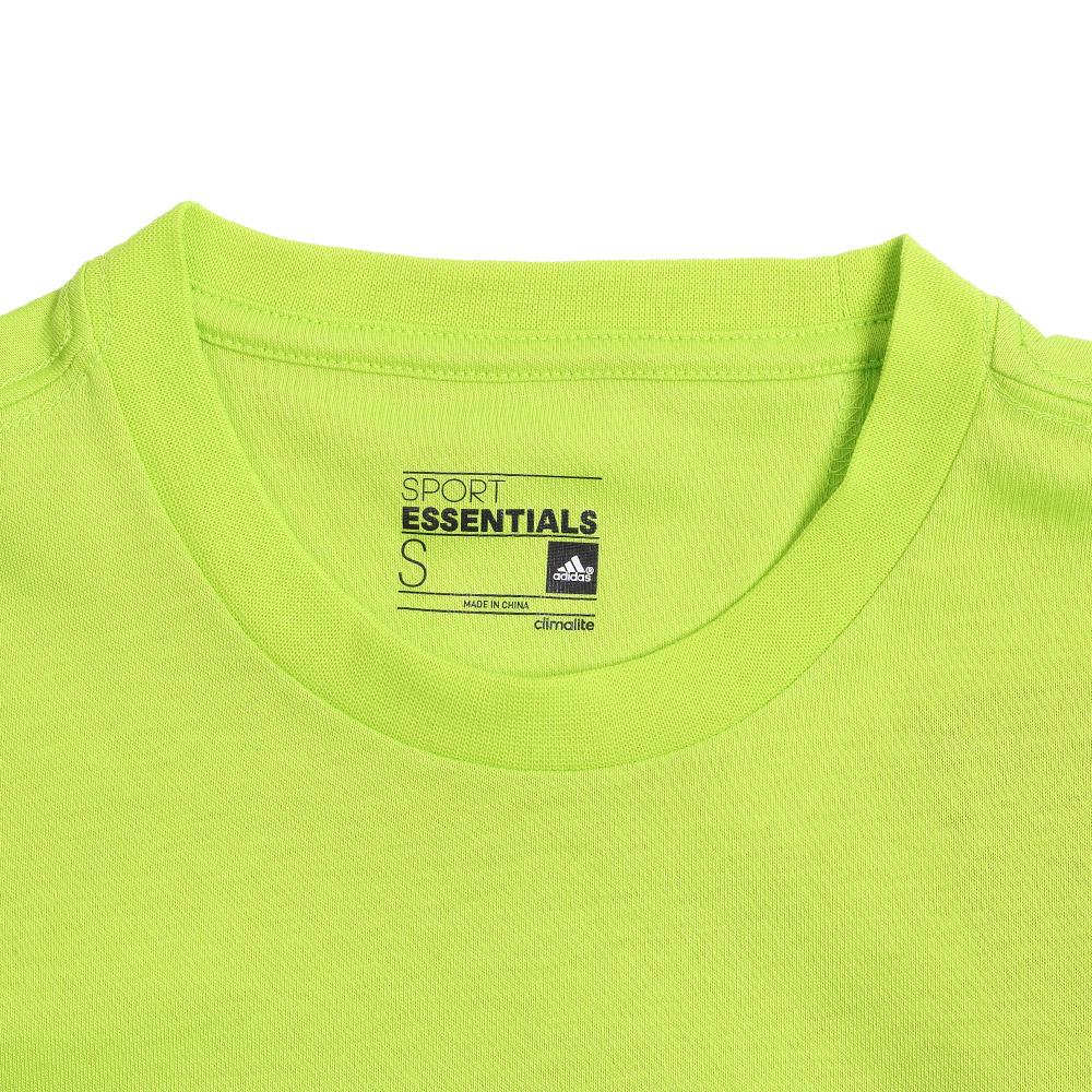 adidas Sport Essentials Мужская Базовая Серия Стиль Жизни Повседневный Круглый Вырез Пуловер Футболка с Короткой Рукавой с Буквой Мужские Футболки Зеленый AK1808