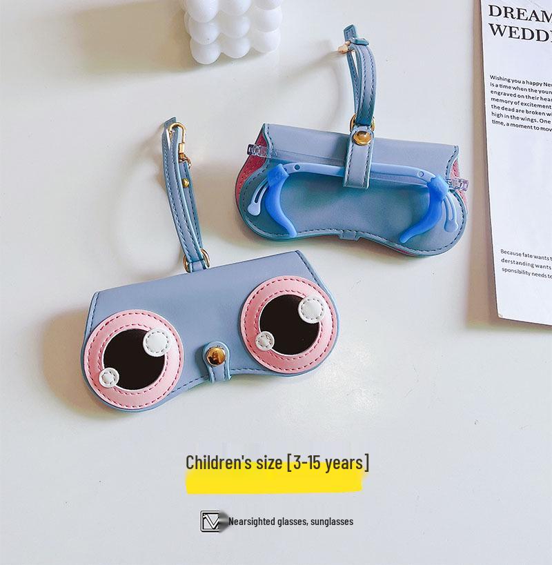 Children's Cute Cartoon Glasses Case - Portable Myopia and Sunglasses Protective Bag