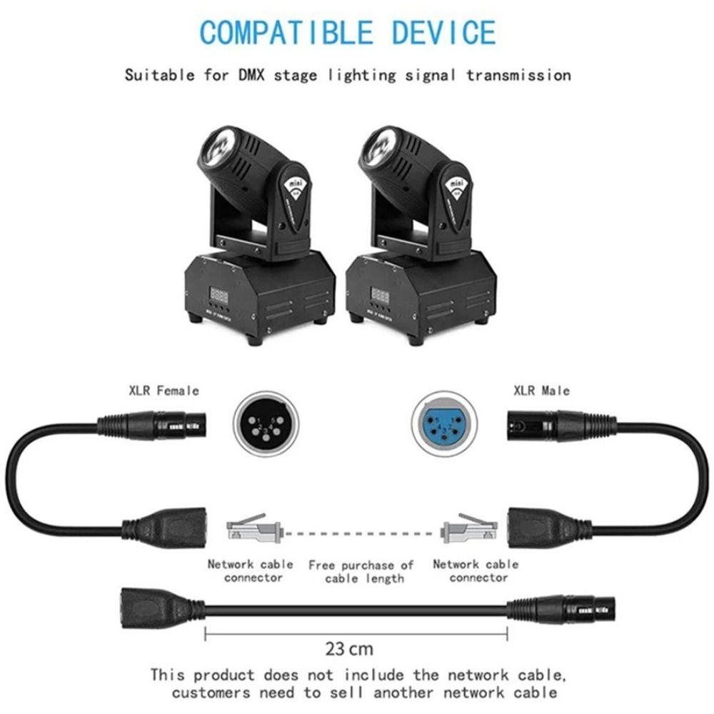 ABS RJ45 Network Connector 30cm Extension Cable for DMX-CON Controller Series