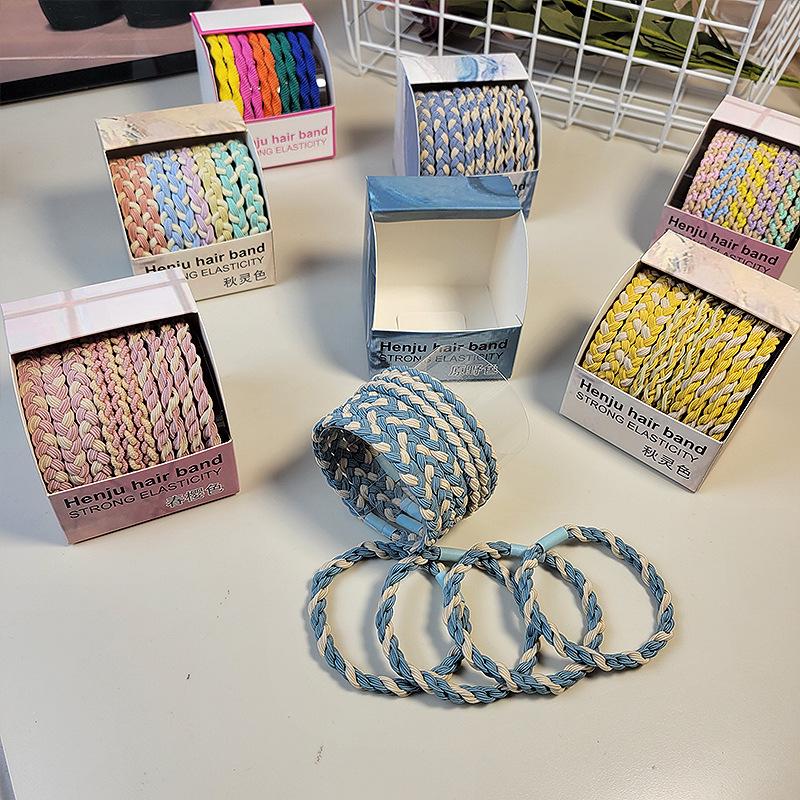 Высокоэластичные женские толстые бесшовные резинки для волос - прочный корейский стиль