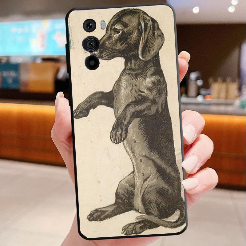Phone Case For Motorola Edge 50 40 Pro 60 50 40 30 Ultra Neo Fusion Moto G85 G72 G53 G54 G84 G13 G32 Dachshund Dog