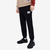 Fila X MIHARA YASUHIRO Geometric Pattern Print Loose Cuffed Knit Casual Long Pants Men Bottoms Black F11M243602F-BK