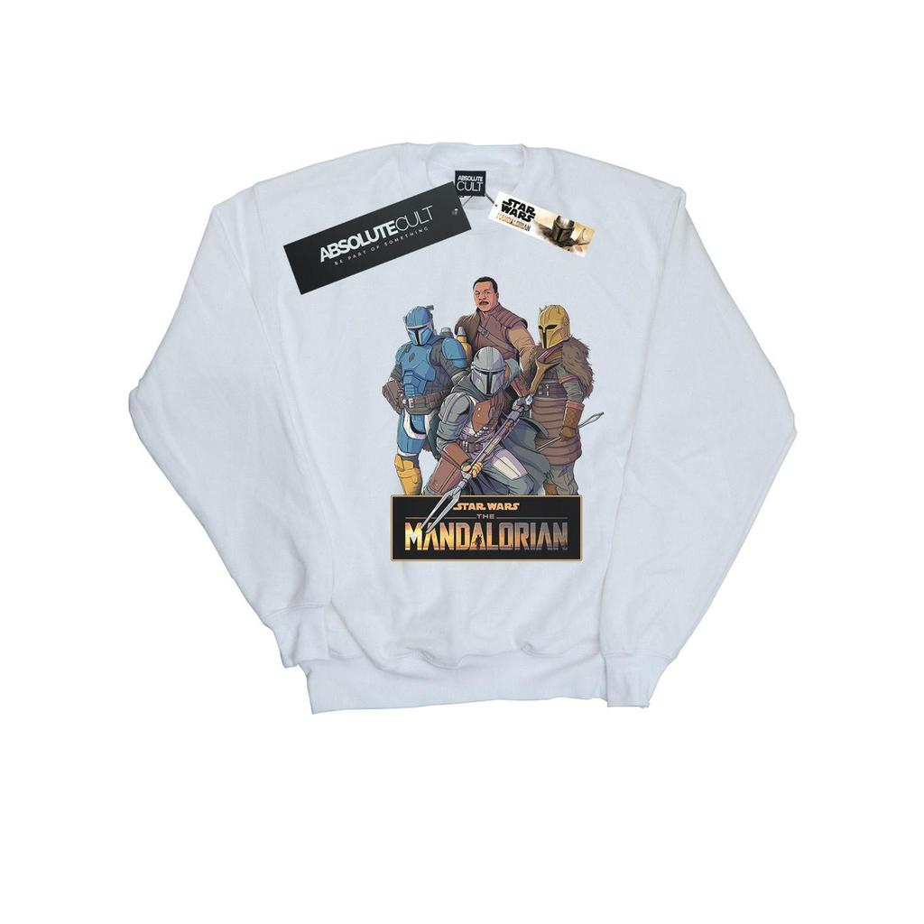 Star Wars Mens The Mandalorian Character Collage Sweatshirt