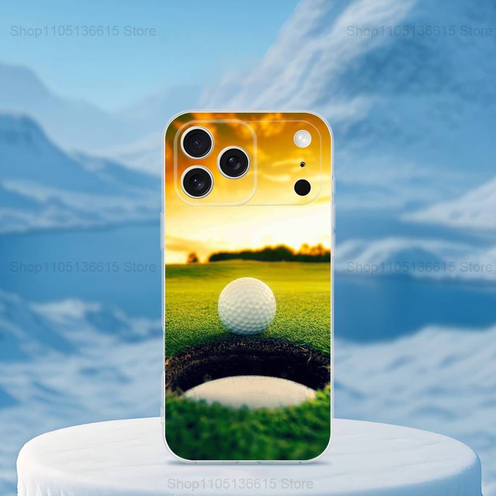 Спортивный мяч для гольфа для iPhone 12, Mini, 16, X, 13, XR, 15, Pro, 17, Plus, 11, Max, 14, SE, XS, Прозрачный мягкий чехол