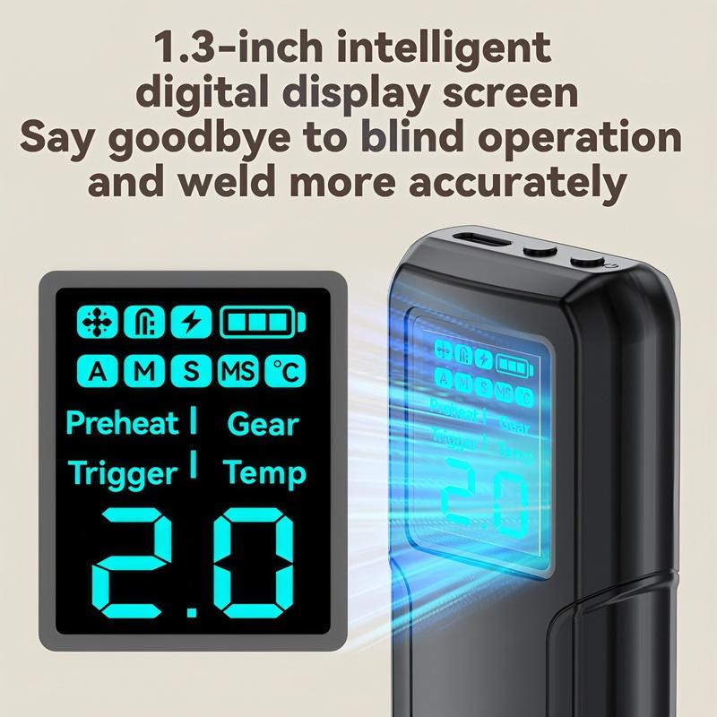Awgem Portable Spot Welder DIY Handheld Spot Welding Machine 90 Gears Adjustable Spot Welding for 18650 Lithium Battery