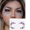Водостойкие наклейки с драгоценными камнями для лица, профессиональные драгоценные камни для глаз, наклейки для макияжа, хрустальные татуировки для лица, Хэллоуин