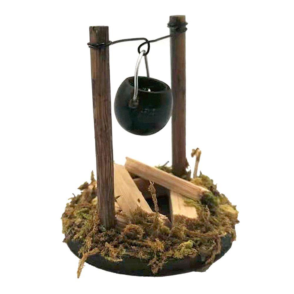 House Doll Accessories Villa Scene Model Fairy Garden Decor Dollhouse Bonfire Miniatures Campfire