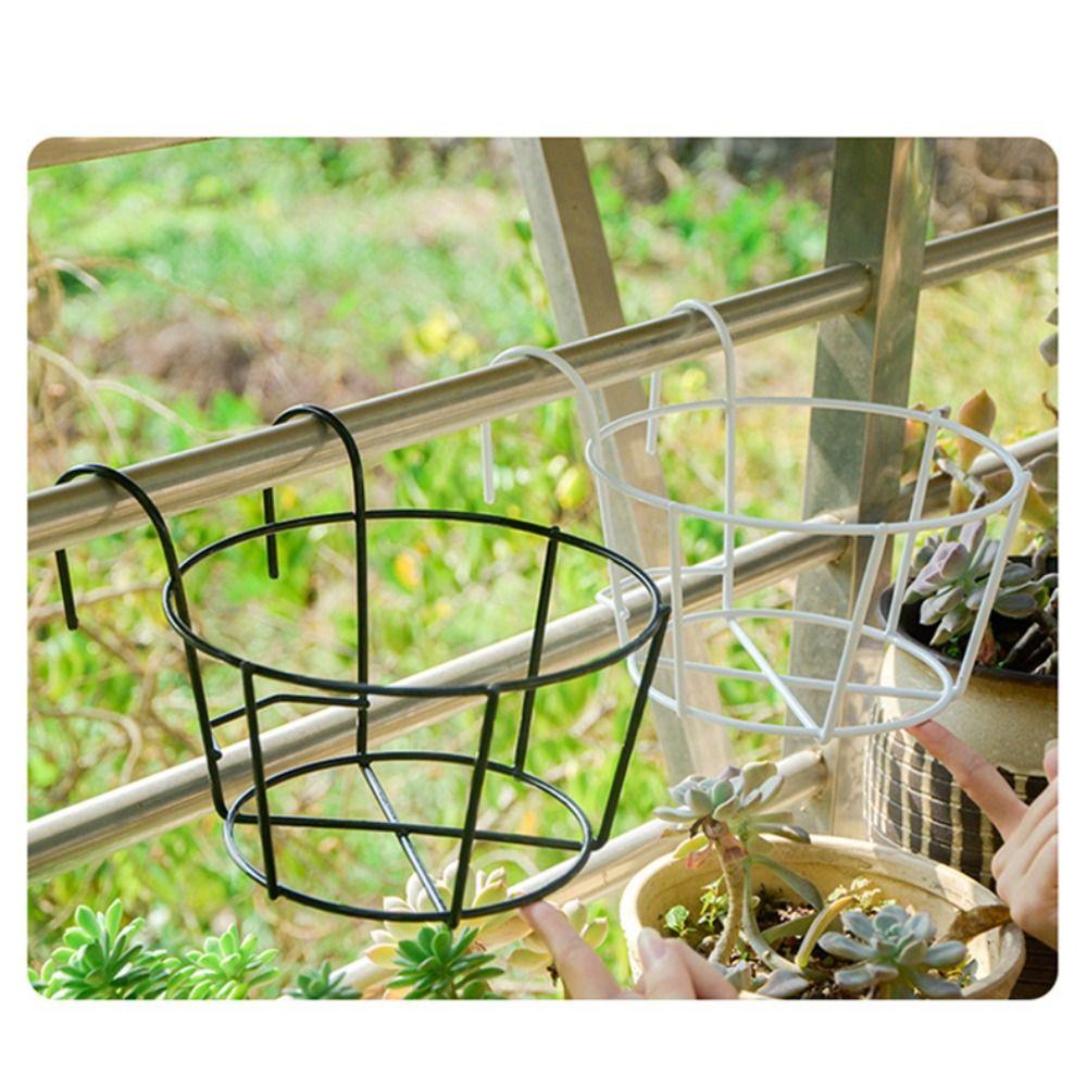 Round Flower Pot Holder Hanging Type Potted Plant Storage Rack Flower Pot Stand  Garden