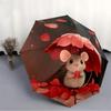 1pc Cute Mouse Automatic Open/Close Umbrella - Compact Travel Umbrella, Gift for Birthday, Holiday yy260106001
