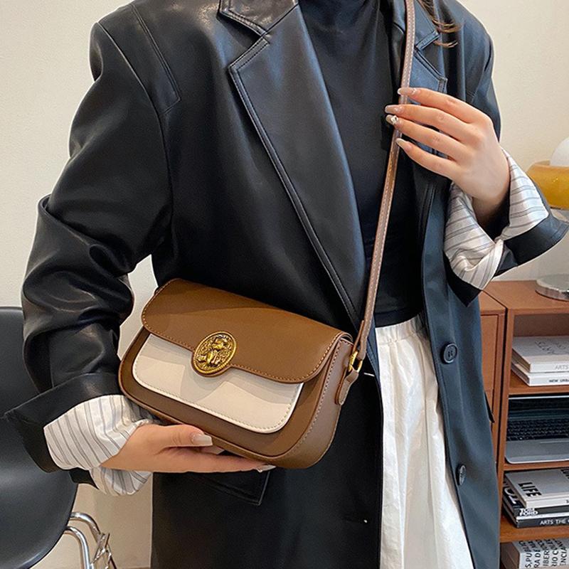 2024 Новая маленькая нишевая сумка под мышками, простая и модная сумка-багет, высококачественная ретро-сумка через плечо на одно плечо