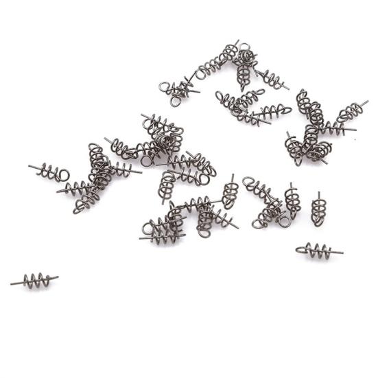 50 шт. Фиксаторы для приманок из нержавеющей стали, штифты с пружиной для приманок, аксессуары для рыбалки, штифты для приманок, для рыбалки на открытом воздухе