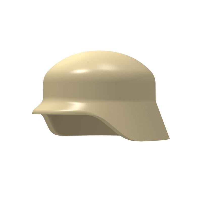 MOC 10 шт. Военный Немецкий Солдат Шлем Строительные Блоки Набор Кирпичи Часть Волосы Шляпа Аксессуары Частицы Игрушка Для Детей Ребенок Подарок