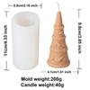 3D Santa Claus Relief Cylindrical Candle Silicone Mold Snowman Reindeer Christmas Tree Silicone Candle Molds Christmas Gift