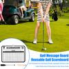 Golf Scorecard Board Erasable Dry Erase Whiteboard with 1 Pen Portable Golf Score Card Holder Accessories for Men Women Golfer