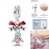 Copper Snowman Beads Wreath Christmas Bell Charm Fit 3Mm Women Bracelet Diy Accessories Christmas Gift Fine Jewelry