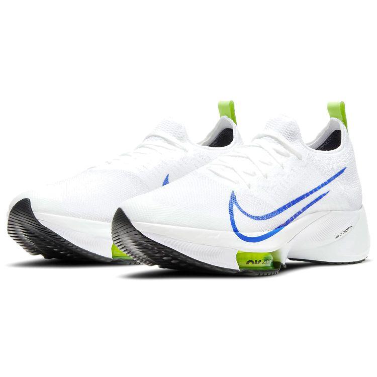 Nike Air Zoom Tempo NEXT% Flyknit White Racer Blue Мужские кроссовки Volt Black CI9923-103