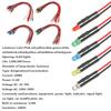 10pcs Red White Yellow 3mm 12V LED Light For 1/10 RC Crawler 1/14 Tamiya RC Truck Drift Car Truck Toys SCX10 SCANIA G63