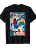 Marvel's Spider-Man 2099 Comic Book Cover T-shirt - 100% Pure Cotton Official Authorized Red and Blue Spider-Man