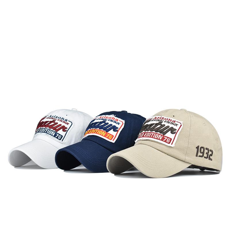 Классическая хлопковая бейсболка с объемной вышивкой в виде буквы characterure1932 высококачественная выстиранная кепка