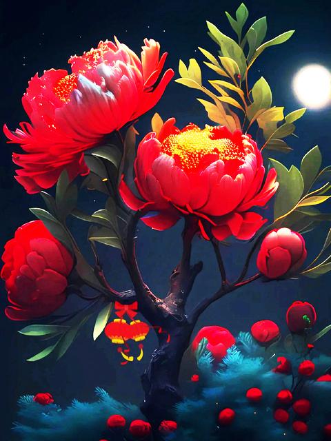 5D Алмазная мозаика Пион Красный Картина Стразы Вышивка Цветок Полный Квадрат Круглый Наборы Живопись Новое Поступление Настенное Искусство