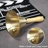Vintage Alloy Hand Bell with Wooden Handle Super Loud Heavy Duty Wedding Animal Training Dinner Meditation Musical Teaching Service Call Bell