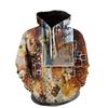Spring Autumn Hooded Sweatshirt 3D Digital Printing Unisex Hoodies Men Women Fashion Loose Pullover