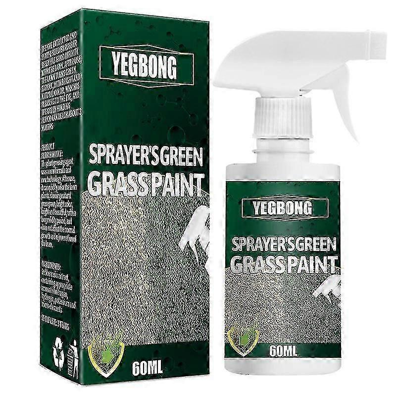 1-3x Green Grass Paint Spray 60ml for Soccer Field,Enhances Patchy Dormant Yellowing Grass,Ideal for Turf Maintenance & Landscaping