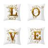 45x45 см золото 26 английских букв Роскошная декоративная наволочка для дивана и сиденья наволочка для свадебной вечеринки домашний декор держать наволочку