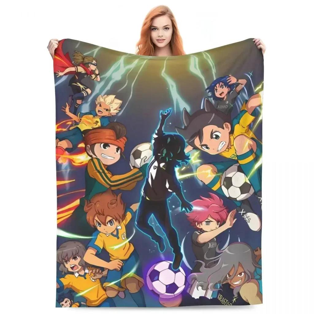 Плед Inazuma Eleven Фланелевый Фубуки Широ Мягкие пледы для путешествий на открытом воздухе Квилт для спальни