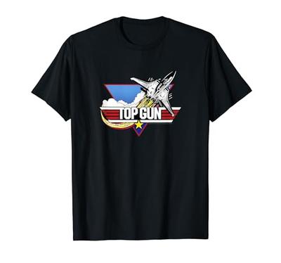 Футболка с логотипом-портретом истребителя Top Gun