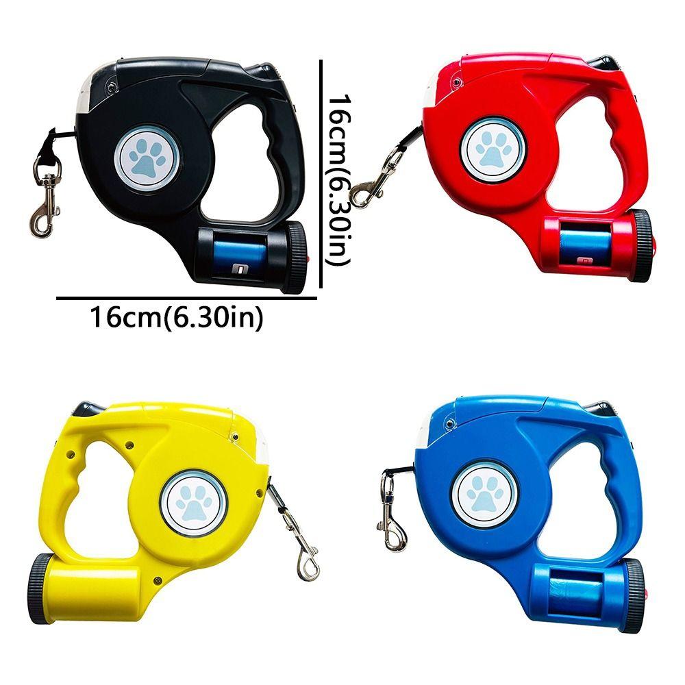 Plastic LED Dog Leash With Garbage Bag Puppy Traction Belt Pet Traction Rope Small Dogs