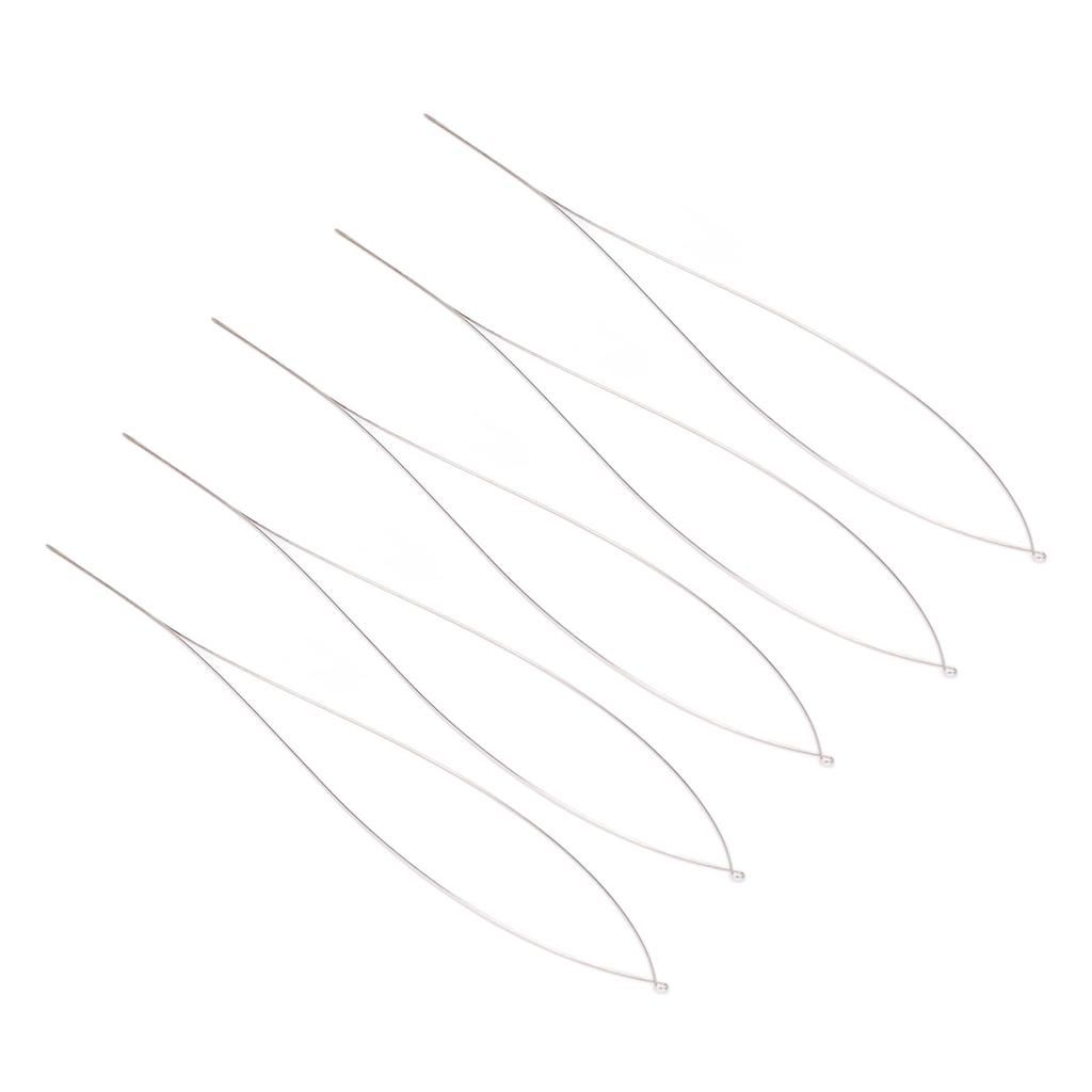 20Pcs Beading Needles Flexible Middle Open Large Eye Hand Threading Beading Needles Set 10.5cm