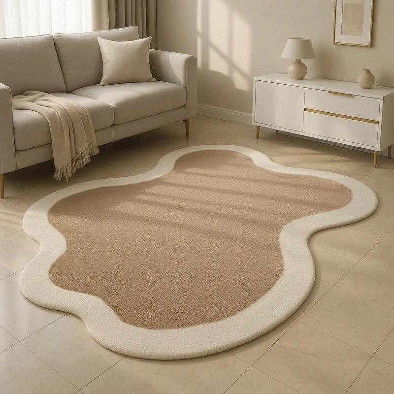 Living Room Bedroom Plush Shaggy Rug Modern Bedside Rug for Bedrooms Machine Washable Nordic Style Home Decor
