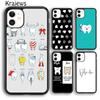 Krajews Стоматолог Гигиенист Зуб Телефон Чехол Обложка Для iPhone 17 Air 16 15 14 plus 12 pro max coque Fundas