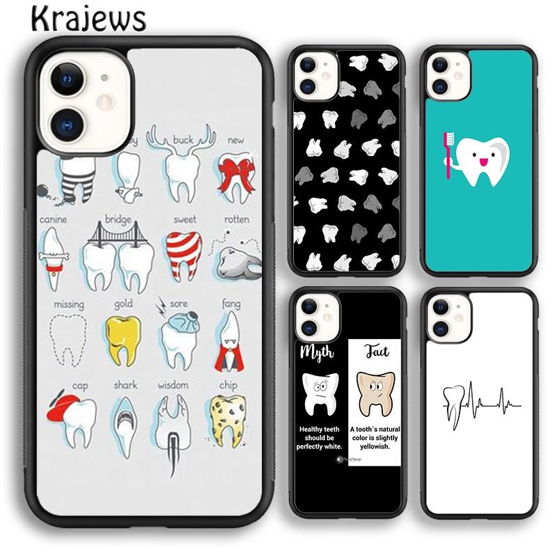 Krajews Стоматолог Гигиенист Зуб Телефон Чехол Обложка Для iPhone 17 Air 16 15 14 plus 12 pro max coque Fundas