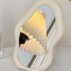 Cream Style Standing Dresser Mirror Irregular Hairdressing Wall Mirror Decorative Makeup Mirror