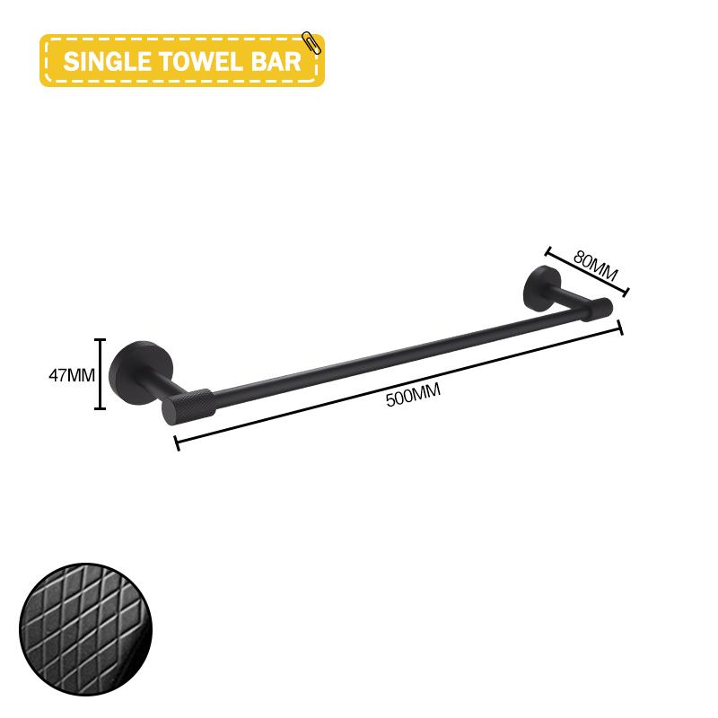 Матово-черный настенный держатель для полотенец из нержавеющей стали, крючок для халата, держатель для бумаги, держатель для туалетной щетки, аксессуары для ванной комнаты