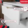 KOTARBAU® Modern Edge Furniture Handle Aluminum Matte Gold 256 / 276 MM Set of 2