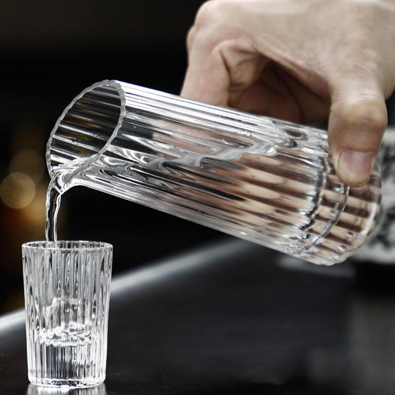 Набор диспенсеров для вина 2 шт. 125 мл прозрачный с вертикальными полосами и 80 мл со шкалой, инструмент для спиртных напитков, бытовой набор стаканов, оптовая продажа чашек