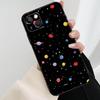 Черный Чехол для Телефона Космос Звезды Астронавт Для iPhone 17 Pro Max 16 15 14 11 12 13 Pro Max mini 15 16 Plus 16e 17 Air Чехол