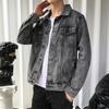 Japanese Harajuku Men's Slim Retro Denim Jacket Top Casual Korean Version