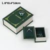 Creative Book Shape Jewelry Storage Box Mini Flip Cover Ring Box Vintage Pendant Box for Valentine's