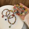 Summer Color Ceramic Bracelet Retro Chinese National Wind String Jewelry