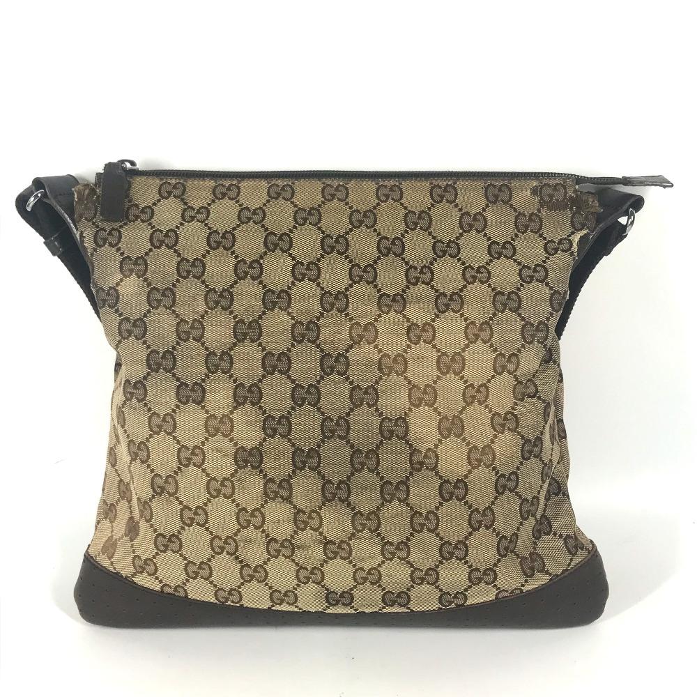 Gucci 145857 Сумка через плечо Почтальонка Наплечная сумка Бежевый/Серебряная фурнитура