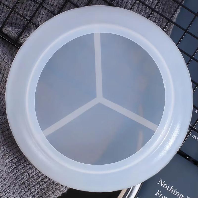 Зеркальная Волна Силиконовая Форма Кристальный Клей Ручная Работа Круглая Плоское Дно Форма для Тарелки-Хранилища DIY Домашние Поделки Глиняная Форма Оптовая Продажа