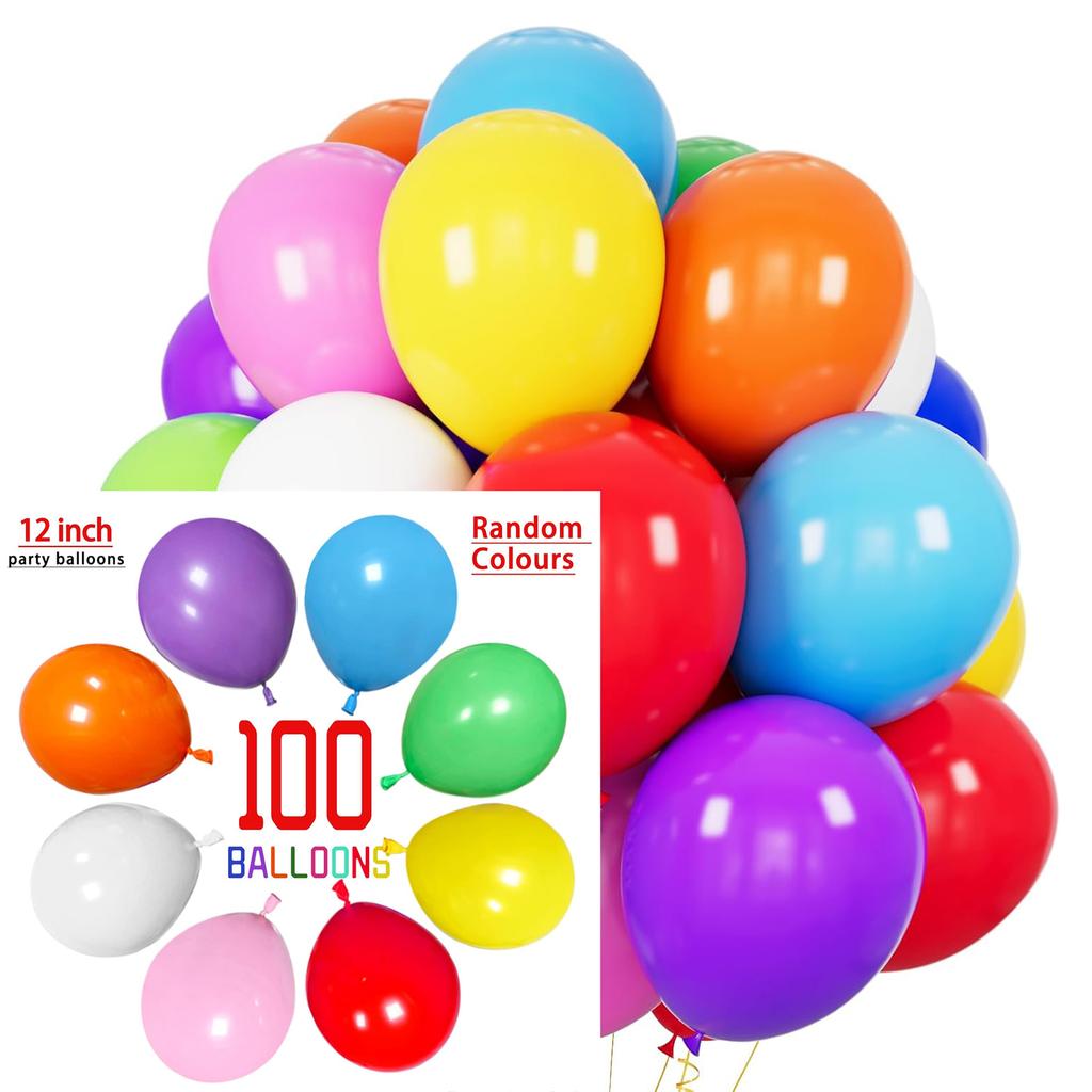 Набор латексных шаров 12 дюймов, 100 шт., разноцветный, подходит для свадеб, дней рождений, вечеринок, девичников, семейных встреч
